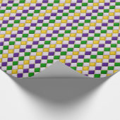 Papier Cadeau Mardi Gras Arlequin Diamant Design 2 (Coin)