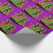 Papier Cadeau Mardi Gras Bateau de Fools (Coin)