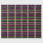 Papier Cadeau Mardi Gras Carreaux (Plat)