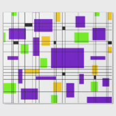 Papier Cadeau Mardi Gras Du Milieu Du Siècle (Plat)