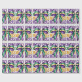 Papier Cadeau Mardi Gras Et Rubans (Plat)