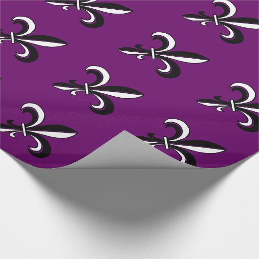 Papier Cadeau Mardi gras Fleur De Lis (Coin)