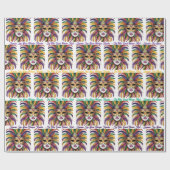 Papier Cadeau Mardi Gras Let The Good Times Roll Custom Roll (Plat)