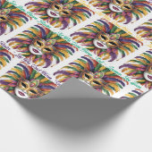 Papier Cadeau Mardi Gras Let The Good Times Roll Custom Roll (Coin)