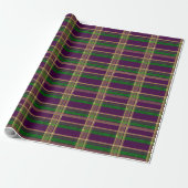 Papier Cadeau Mardi Gras Plaid (Déroulé)