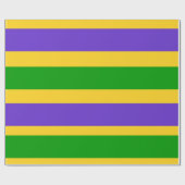 Papier Cadeau Mardi Gras Stripes (Plat)