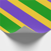 Papier Cadeau Mardi Gras Stripes (Coin)