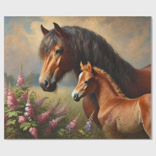 Papier Cadeau Mare de Baie avec une peinture Fleur sauvage de Fo