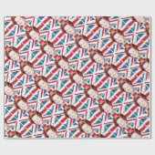 PAPIER CADEAU MARGARET THATCHER UNION JACK (Plat)