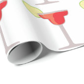 Papier Cadeau Margarita rouge (Coin rond)