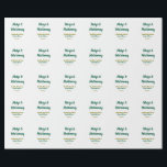 Papier Cadeau Margs et mariage ajoutez nom date enterrement vie<br><div class="desc">conception modifiable</div>