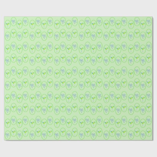 Papier Cadeau Margs Matrimony Green Tequila Douche Bachelorette (Plat)