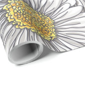 Papier Cadeau Marguerites (Coin rond)