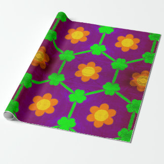 Papier Cadeau Marguerites et Clovers