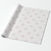 Papier Cadeau Marguerites roses (Déroulé)