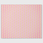 Papier Cadeau marguerites sur pois (Plat)