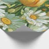 Papier Cadeau Marguerites, Tulipes & Papillons (Coin)