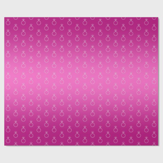 Papier Cadeau Mariage à anneau fiançailles papier à enveloppemen (Plat)