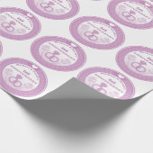 Papier Cadeau Mariage anniversaire dentelle look changer l'année (Coin)