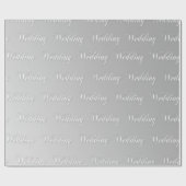 Papier Cadeau Mariage (argent) (Plat)