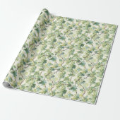 Papier Cadeau Mariage aux raisins verts (Déroulé)