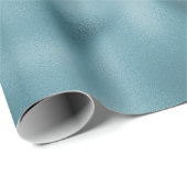 Papier Cadeau Mariage Bleu Canard (Coin rond)