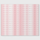 Papier Cadeau Mariage Blush Rose Ruban Doré (Plat)