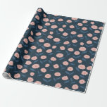 Papier Cadeau Mariage Bohème avec Motif Floral Rose et Navy<br><div class="desc">Papier d'Emballage pour Mariage Élégant Bohème avec Motif Floral Rose et Navy</div>