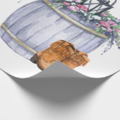 Papier Cadeau mariage campagnard d'été Rouleau de papier d'enrob (Coin)