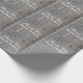 Papier Cadeau mariage campagnard en bois de grange mariage rusti (Coin)