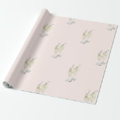 Papier Cadeau Mariage Champagne Rosé (Déroulé)