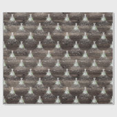 Papier Cadeau Mariage champêtre tenue de mariée fête (Plat)