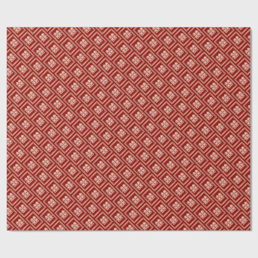 Papier Cadeau Mariage chinois à double bonheur (Plat)