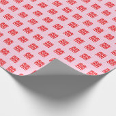 Papier Cadeau Mariage chinois Red Xi Double Happy   (Coin)