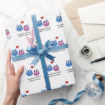 Papier Cadeau Mariage Chouette Couple Mariée Nom de la chambre<br><div class="desc">Personnalisez votre cadeau mariage au couple heureux avec ce joli papier d'emballage de chouette! Idéal aussi pour une douche nuptiale ou une fête de fiançailles ! Personnalisez avec le nom de la mariée et le nom du marié.</div>