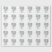 Papier Cadeau Mariage Classique Blanc C'Était Toujours Toi (Plat)