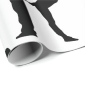 PAPIER CADEAU MARIAGE COUPLE KISS WRAPPER PAPIER (Coin rond)