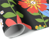 Papier Cadeau Mariage d'art populaire mexicain (Coin rond)