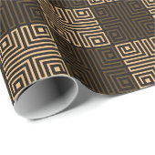 Papier Cadeau Mariage d'Artisan Luxueux de Mode (Coin rond)