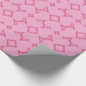Papier Cadeau Mariage de Coeurs roses ou Valentines Envelopper l (Coin)