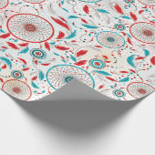 Papier Cadeau Mariage de Dreamcatcher en plumes de la tribu Boho (Coin)