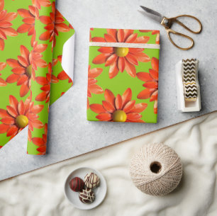 Papier Cadeau Mariage de jardin d'été du printemps de la Fleur