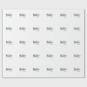 Papier Cadeau Mariage de mariage de mariage de printemps 2025 (Plat)