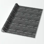 Papier Cadeau Mariage de monogramme de calligraphie attirant<br><div class="desc">Vous pouvez facilement changer les polices et les couleurs. Vous pouvez également ajouter votre logo et l'image arrière - plan comme vous le souhaitez.</div>