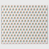 Papier Cadeau Mariage de tranche de gâteau de la couche de Gay p (Plat)