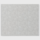 Papier Cadeau Mariage en faux lin gris (Plat)