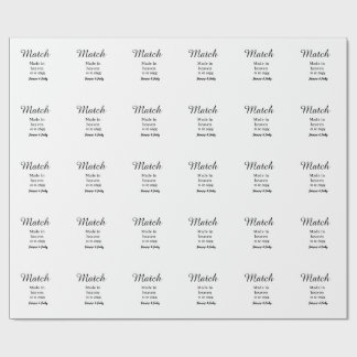 Papier Cadeau Mariage fait au ciel ajouter nom date calligra sim