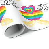 Papier Cadeau mariage gay (Coin rond)