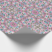 Papier Cadeau Mariage géométrique en treillis marocain (Coin)