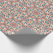 Papier Cadeau Mariage géométrique en treillis marocain (Coin)